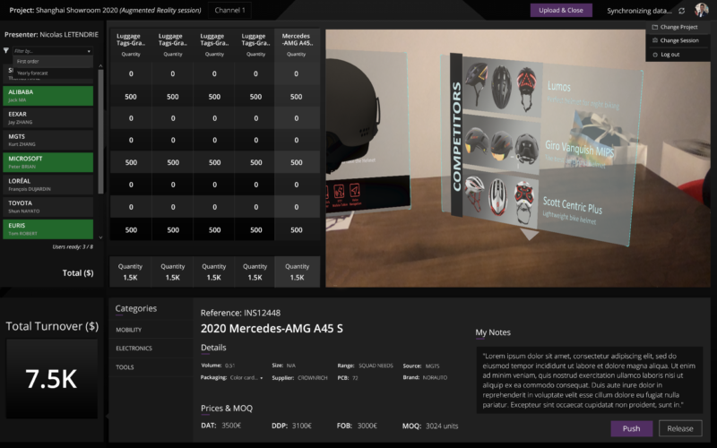 Virtual showroom - AR project